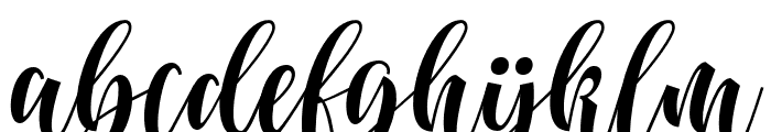 Waller-Oblique Font LOWERCASE