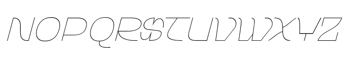 Walting Font Thin Italic Font UPPERCASE
