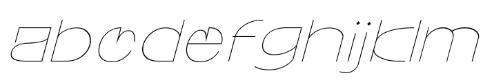 Walting Font Thin Italic Font LOWERCASE