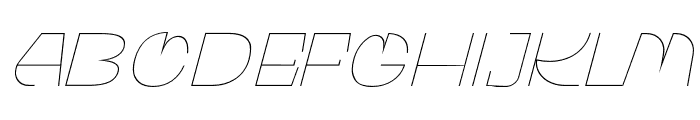 WaltingFont-ThinItalic Font UPPERCASE
