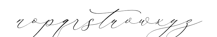 Waltney Flores Italic Font LOWERCASE