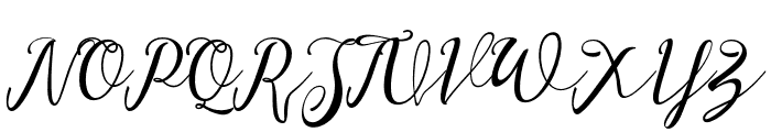 Wandella Script Font UPPERCASE