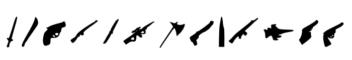 War Glyphs Font UPPERCASE