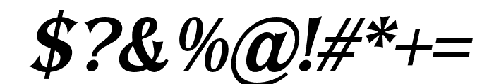 Waradala-Italic Font OTHER CHARS