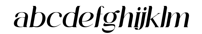 Warbiazah-Italic Font LOWERCASE