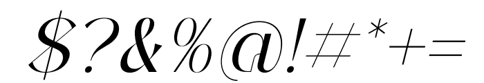 Waredosk Italic Font OTHER CHARS