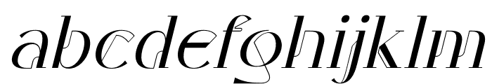 Waredosk Italic Font LOWERCASE