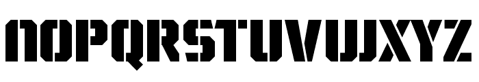 Wargate ExtraBold-Regular Font LOWERCASE