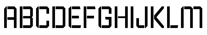 Wargate Light-Regular Font LOWERCASE