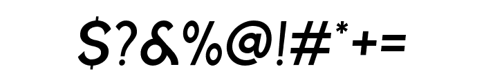 Wargo-Oblique Font OTHER CHARS