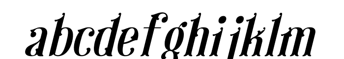 Warlock Italic Font LOWERCASE