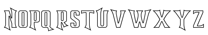 Warrior of World (Hollow) Font UPPERCASE