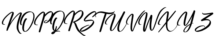 Washington Calligraphy Font UPPERCASE
