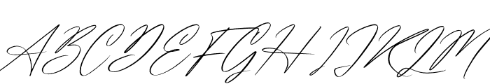 Washington Signature Italic Font UPPERCASE