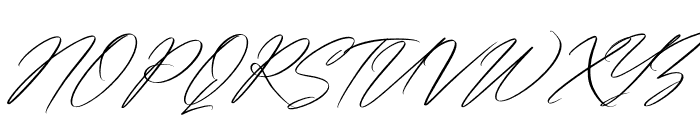 Washington Signature Italic Font UPPERCASE