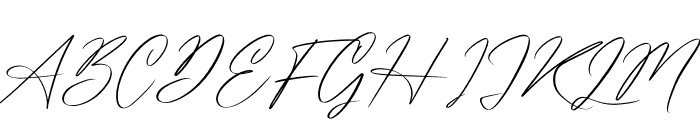 Washington Signature Font UPPERCASE