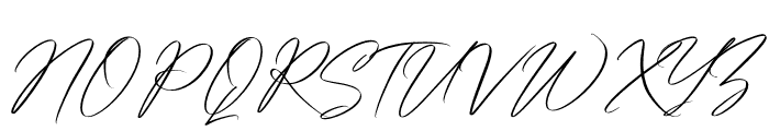 Washington Signature Font UPPERCASE