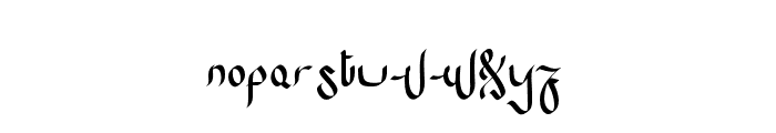 Wassalam-Display Font LOWERCASE