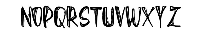 Wasted Halloween Font UPPERCASE