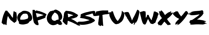 Wasted Youth Brush Font UPPERCASE