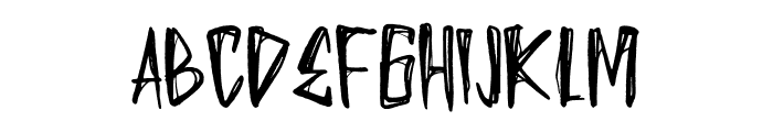 WastedHalloween Font UPPERCASE