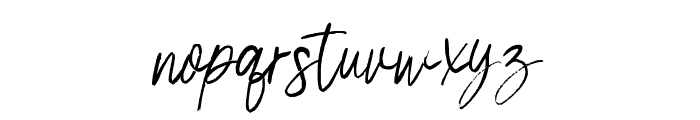 WasteriaSignatureBrush-Regular Font LOWERCASE