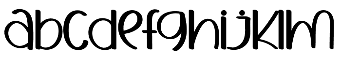Water Brown Font LOWERCASE