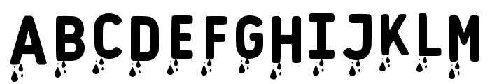 Water Drops Regular Font UPPERCASE