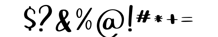 WaterShower-Regular Font OTHER CHARS