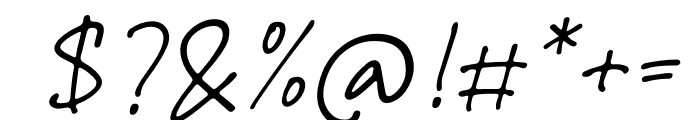 Watermark Italic Font OTHER CHARS