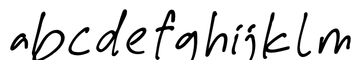 Watermark Italic Font LOWERCASE