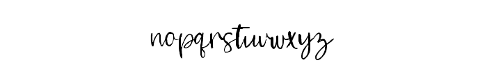 Waterssong Brush Script Regular Font LOWERCASE