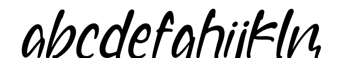 Wathour Helpfull Italic Font LOWERCASE