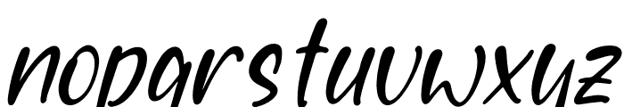 Wathour Helpfull Italic Font LOWERCASE