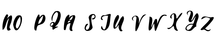 Watterry Handwrit Font UPPERCASE