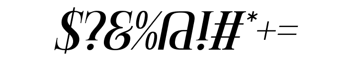 Wave Italic Font OTHER CHARS