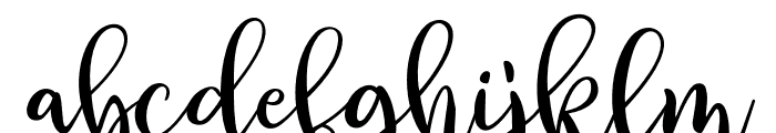 Way to the Heart Regular Font LOWERCASE