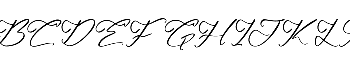 Waynette Italic Font UPPERCASE
