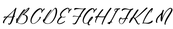 Waynota Carttes Italic Font UPPERCASE