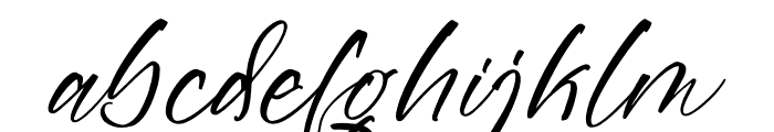 Waynota Carttes Italic Font LOWERCASE