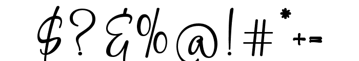 Weaknes Signature Bold Regular Font OTHER CHARS