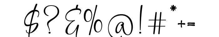 Weaknes Signature Regular Font OTHER CHARS