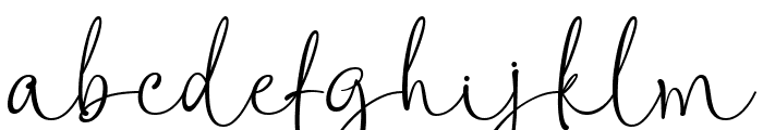 Weaknes Signature Regular Font LOWERCASE