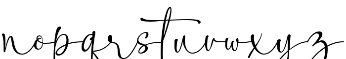 Weaknes Signature Regular Font LOWERCASE