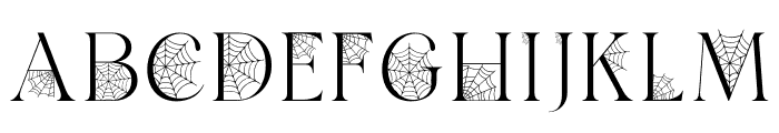 Web  Halloween Font UPPERCASE