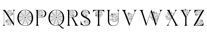 Web  Halloween Font UPPERCASE