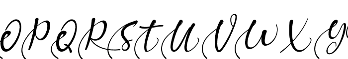 Wedding Bustle Font UPPERCASE