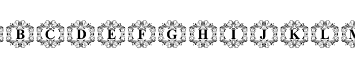 Wedding Floral Font LOWERCASE