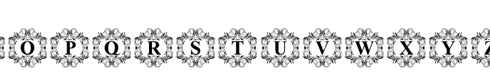 Wedding Floral Font LOWERCASE