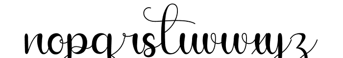 Wedding In Autumn Font LOWERCASE